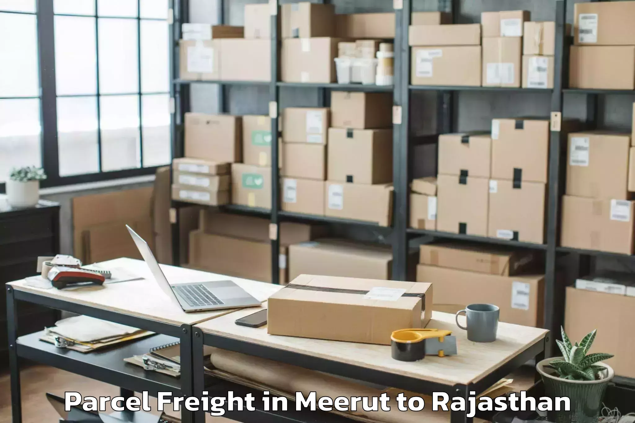 Book Your Meerut to Kota Airport Ktu Parcel Freight Today